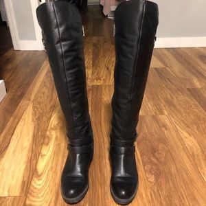 ❌SOLD❌Leather overknee winter boots